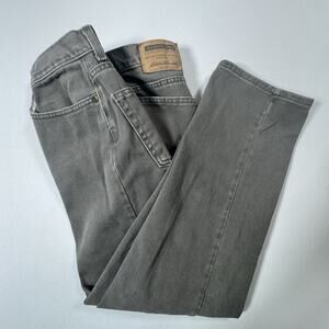 Eddie Bauer Relaxed Fit Jeans 31x30 Gray Green 100% Cotton Denim EUC Workwear